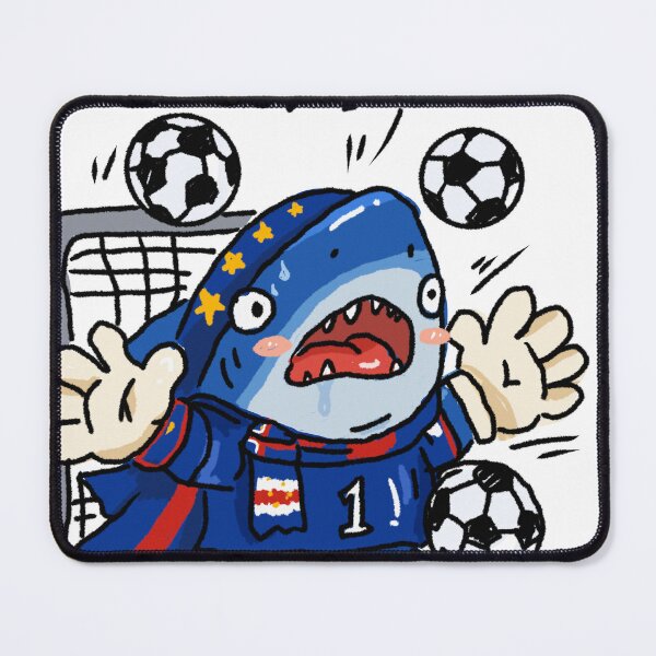 Item preview, Awkward Animal Hat Club – Cape Verde Blue Shark “God Mode” | World Cup 2026 Goalkeeper Sticker designed and sold by chupichapa.