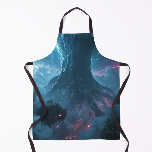 Item preview, Floating Rootstorm Jungle Alien Fantasy Landscape designed and sold by Luminous Wilds.