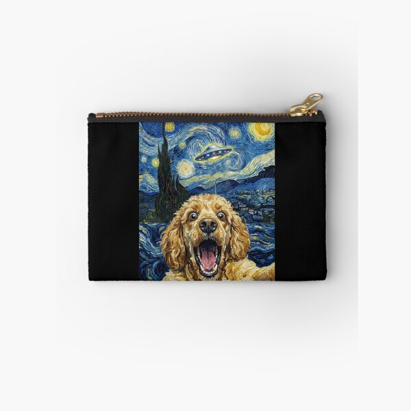 Item preview, Poodle Starry Night UFO Van Gogh Art Dog Selfie Lover designed and sold by Kimberley King Art  King Art.
