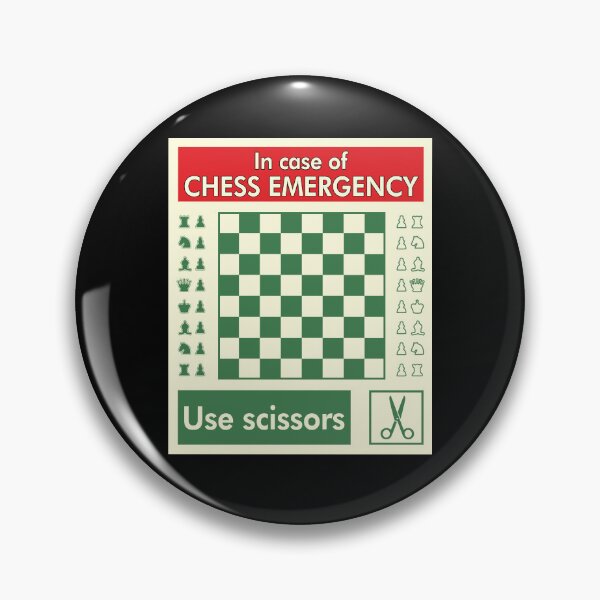 Item preview, Chess Emergency Funny Board Game Player Humor designed and sold by marke770.