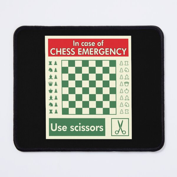 Item preview, Chess Emergency Funny Board Game Player Humor designed and sold by marke770.