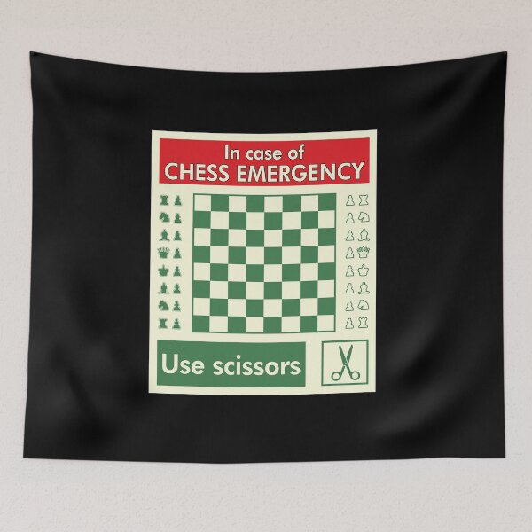Item preview, Chess Emergency Funny Board Game Player Humor designed and sold by marke770.