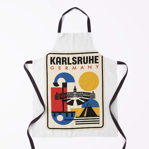Item preview, Karlsruhe Germany Retro Bauhaus Travel Poster designed and sold by k3rstman1.