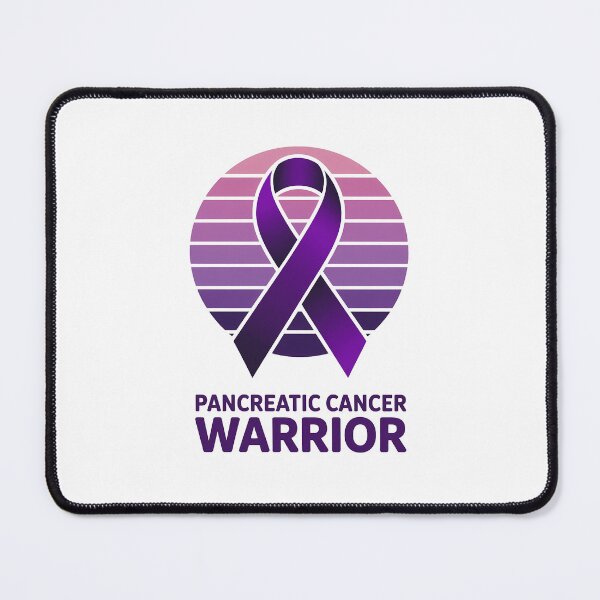 Item preview, Pancreatic Cancer Warrior Pancreatic Cancer Awareness Purple Ribbon designed and sold by SapfireStuArt.