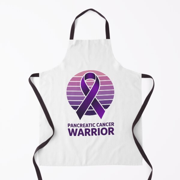 Item preview, Pancreatic Cancer Warrior Pancreatic Cancer Awareness Purple Ribbon designed and sold by SapfireStuArt.