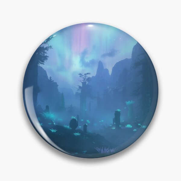 Item preview, Quantum Mist Valley Alien Fantasy Landscape designed and sold by Luminous Wilds.