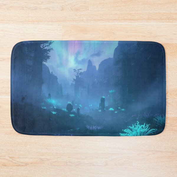 Item preview, Quantum Mist Valley Alien Fantasy Landscape designed and sold by Luminous Wilds.