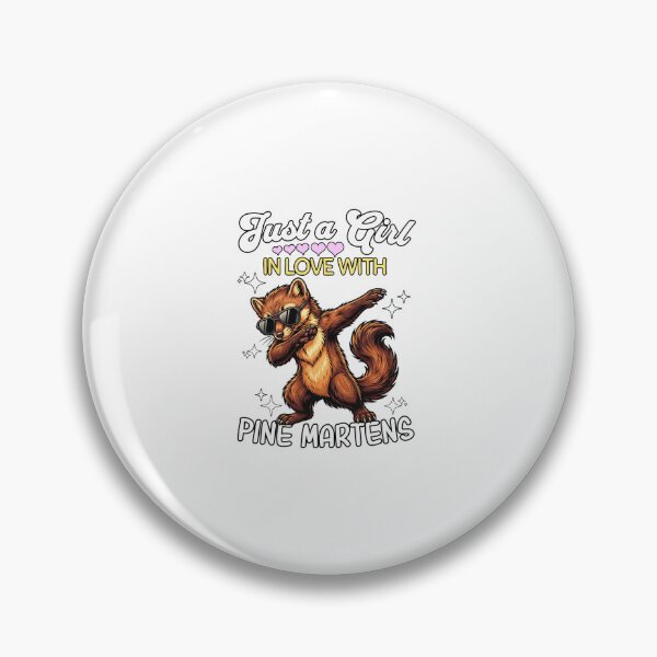 Item preview, Just A Girl In Love With Pine Martens Funny Wildlife Lover   designed and sold by kiralynstration.