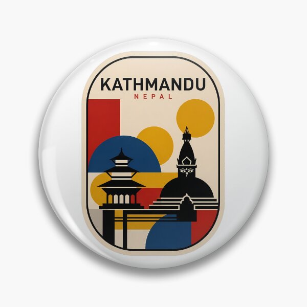 Item preview, Vintage Retro Kathmandu Nepal Stupa Pagoda Scene designed and sold by k3rstman1.