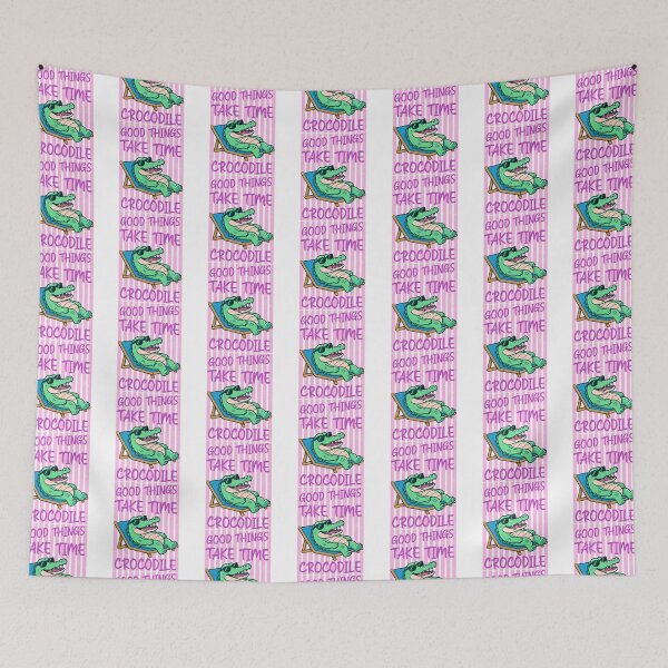 Item preview, Good things take time crocodile designed and sold by Tiny-Love ⭐⭐⭐⭐⭐.