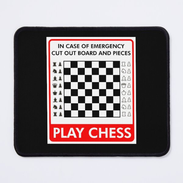 Item preview, Emergency Chess Board Cut Out Play Strategy Game designed and sold by marke770.