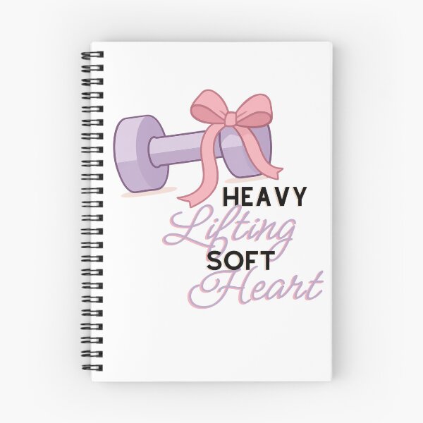 Item preview, Heavy Lifting Soft Heart Lavender Dumbbell Bow Cute designed and sold by Girly-Universe.