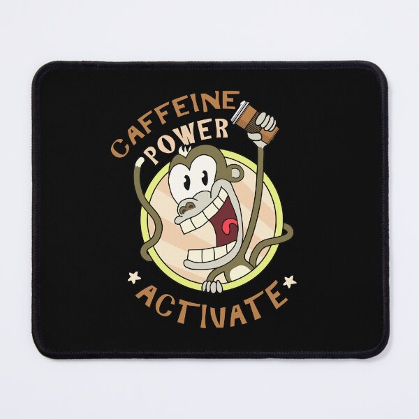 Item preview, Caffeine Power Activate Funny Coffee Monkey designed and sold by marke770.