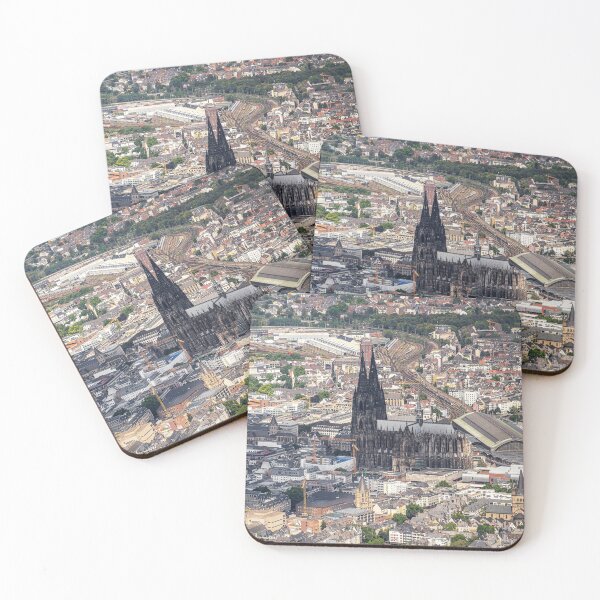 Item preview, Cologne Cathedral from the air - helicopter aerial photograph in color designed and sold by jacquesview.