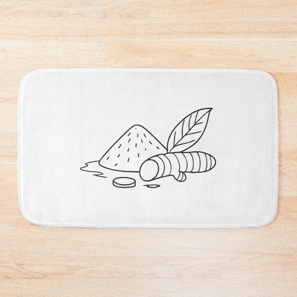 Item preview, Turmeric Root with Scattered Turmeric Powder designed and sold by rasagamastore.