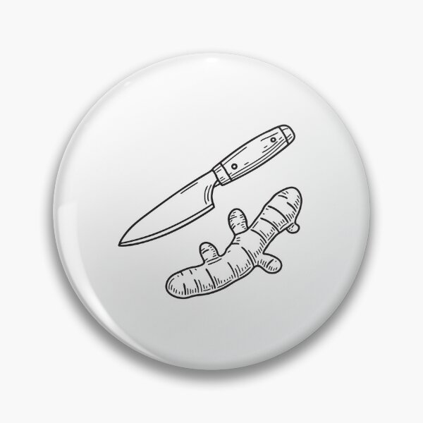 Item preview, Turmeric Root Beside Kitchen Knife designed and sold by rasagamastore.