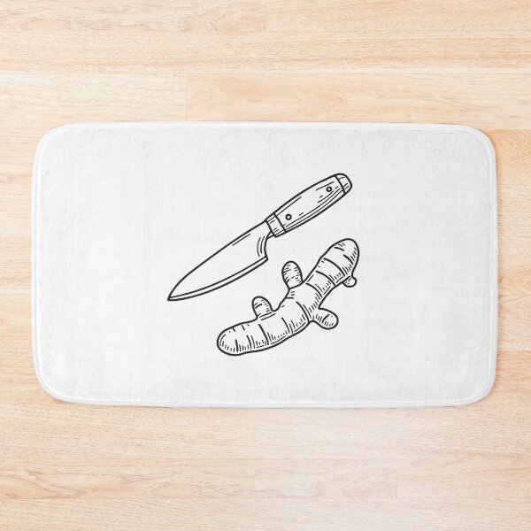 Item preview, Turmeric Root Beside Kitchen Knife designed and sold by rasagamastore.