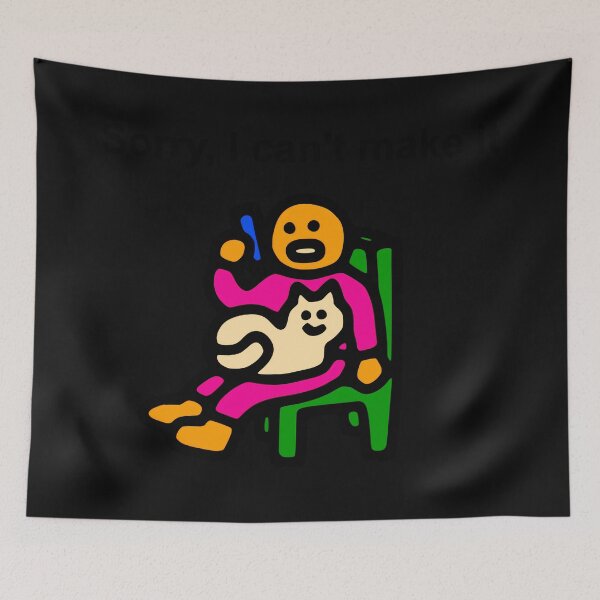 Item preview, Sorry, I Can't Make It Cat Lover Introvert Homebody designed and sold by AmaXONIC.