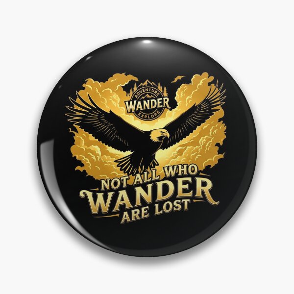Item preview, Not All Who Wander Are Lost Bald Eagle Hiking Nature Quote Outdoors designed and sold by Yellowriversss.