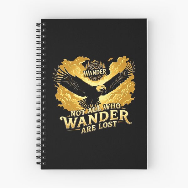 Item preview, Not All Who Wander Are Lost Bald Eagle Hiking Nature Quote Outdoors designed and sold by Yellowriversss.