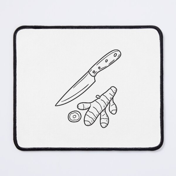 Item preview, Turmeric Root Beside Slicing Knife designed and sold by rasagamastore.