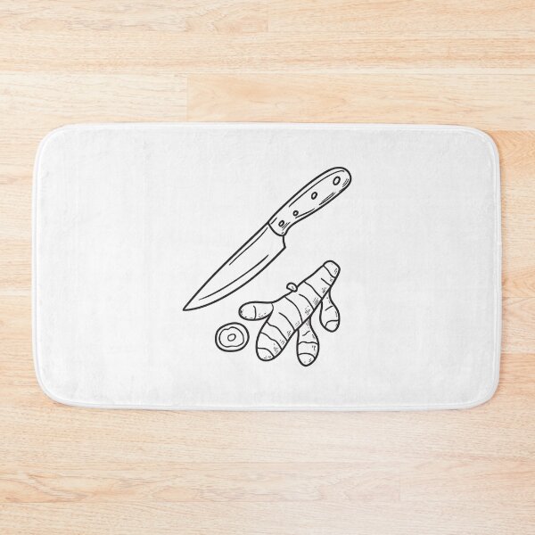 Item preview, Turmeric Root Beside Slicing Knife designed and sold by rasagamastore.