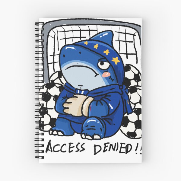 Item preview, Awkward Animal Hat Club – Cape Verde Blue Shark “Access Denied” | Funny Goalkeeper World Cup Sticker designed and sold by chupichapa.
