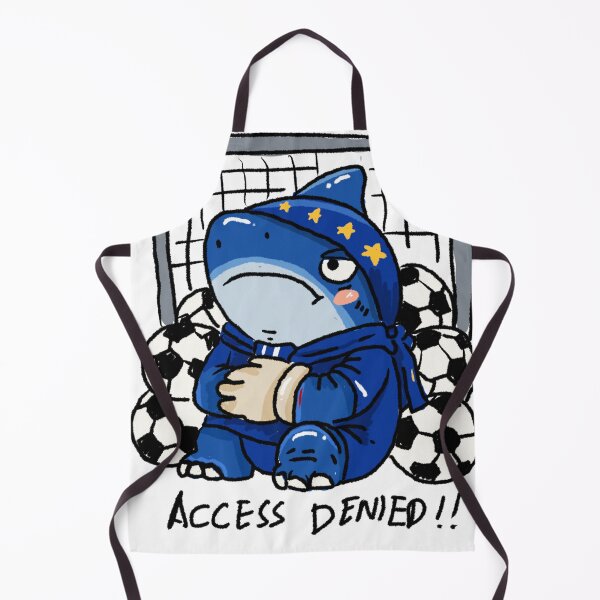 Item preview, Awkward Animal Hat Club – Cape Verde Blue Shark “Access Denied” | Funny Goalkeeper World Cup Sticker designed and sold by chupichapa.
