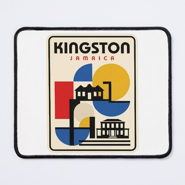 Item preview, Retro Kingston Jamaica Bauhaus Style Travel Motif designed and sold by k3rstman1.
