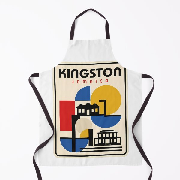 Item preview, Retro Kingston Jamaica Bauhaus Style Travel Motif designed and sold by k3rstman1.