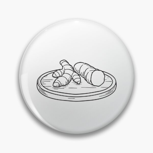 Item preview, Fresh Turmeric Root on Wooden Tray designed and sold by rasagamastore.
