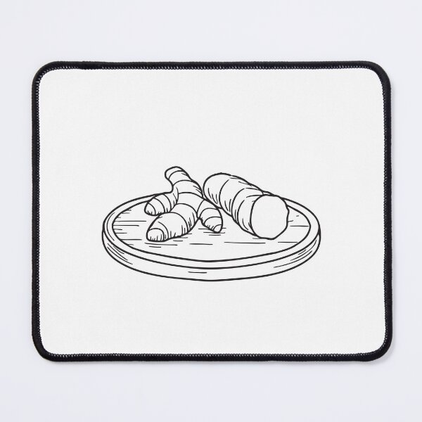 Item preview, Fresh Turmeric Root on Wooden Tray designed and sold by rasagamastore.