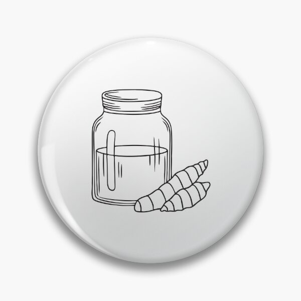 Item preview, Turmeric Root Beside Glass Jar designed and sold by rasagamastore.
