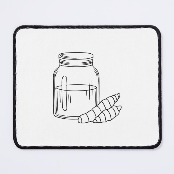Item preview, Turmeric Root Beside Glass Jar designed and sold by rasagamastore.