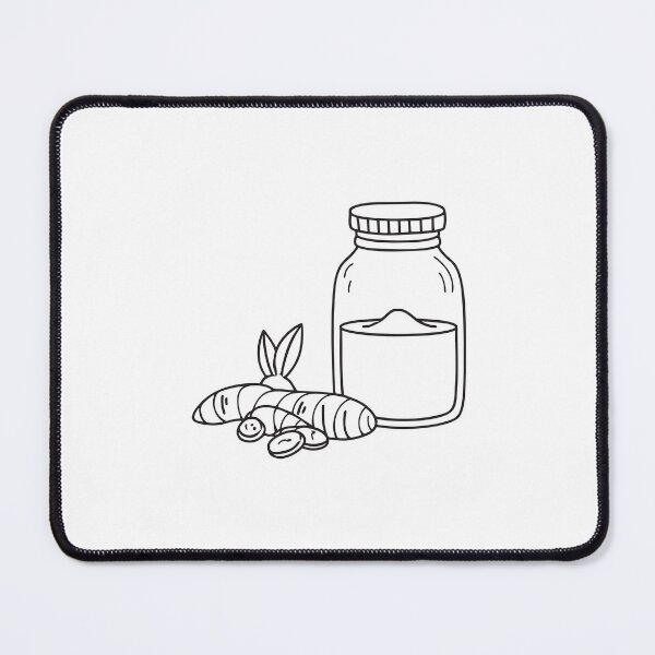 Item preview, Turmeric Root Near Transparent Glass Jar designed and sold by rasagamastore.
