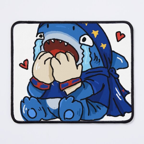 Item preview, Awkward Animal Hat Club – Cape Verde Blue Shark “We Did It!” | Cute Football Fan Sticker designed and sold by chupichapa.
