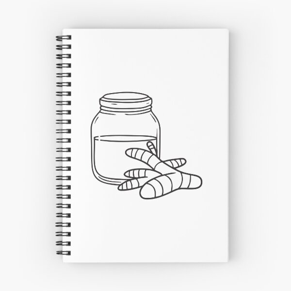 Item preview, Turmeric Root Next to Glass Storage Jar designed and sold by rasagamastore.