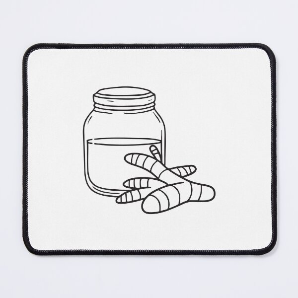 Item preview, Turmeric Root Next to Glass Storage Jar designed and sold by rasagamastore.