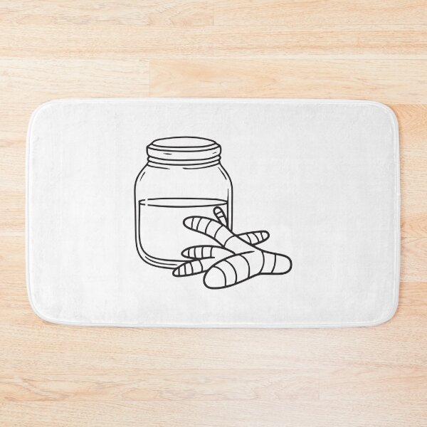 Item preview, Turmeric Root Next to Glass Storage Jar designed and sold by rasagamastore.