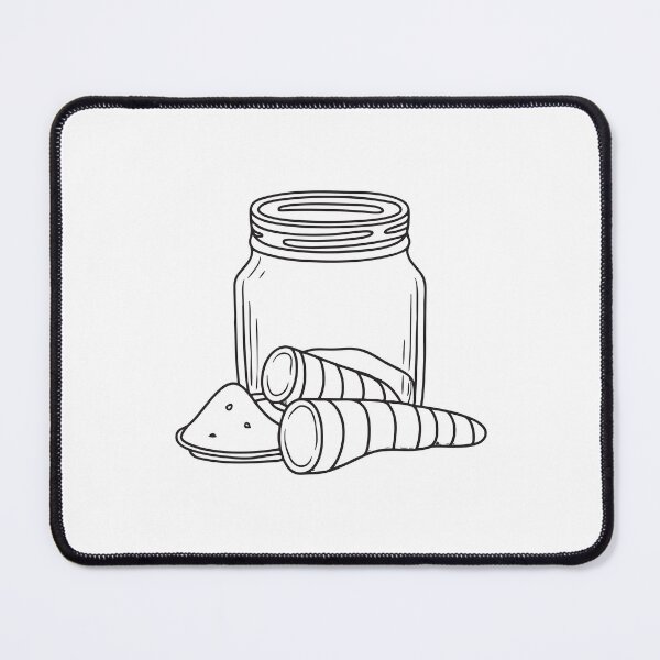 Item preview, Turmeric Root Beside Small Glass Jar designed and sold by rasagamastore.