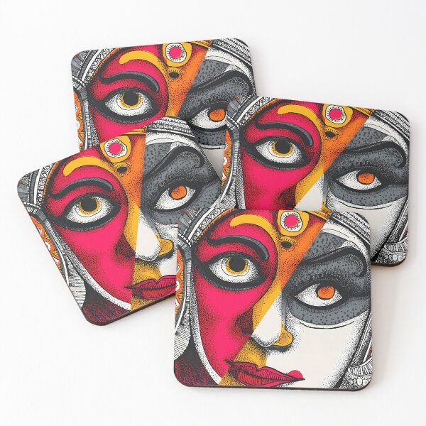 Item preview, faces of Kathakali (split personality) designed and sold by REDCLASH2002.