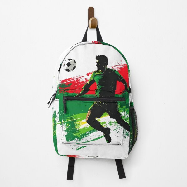 Item preview, Portugal Soccer Player Art — Portuguese Football Flag Action Fan Print designed and sold by icemanphotos.