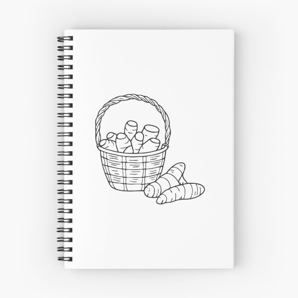 Item preview, Turmeric Root Next to Woven Basket designed and sold by rasagamastore.