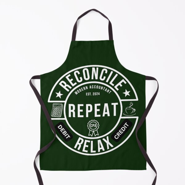 Item preview, Reconcile Repeat Relax | Modern Accountant CPA Coffee Design designed and sold by FCA SIR MERCH .