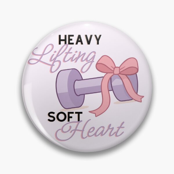Item preview, Heavy Lifting Soft Heart Purple Dumbbell Bow Cute designed and sold by Girly-Universe.