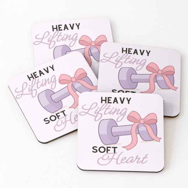 Item preview, Heavy Lifting Soft Heart Purple Dumbbell Bow Cute designed and sold by Girly-Universe.