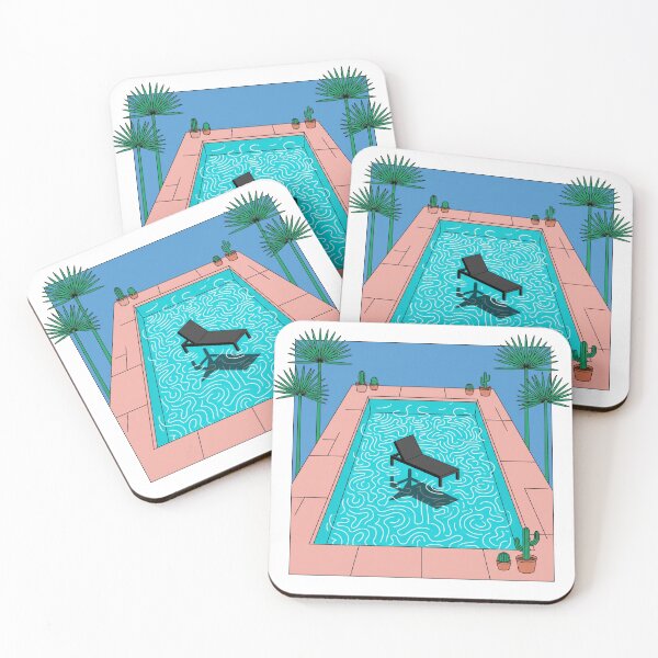 Item preview, David Hockney Inspired California Pool Reflections Pop Art designed and sold by krish-prints.
