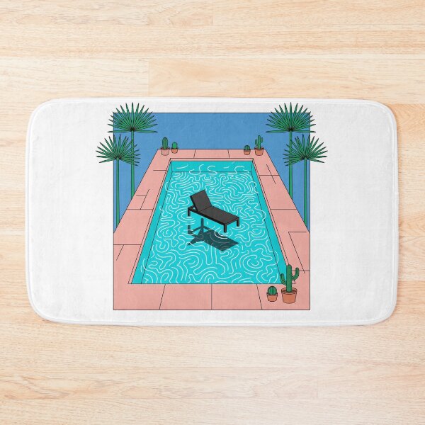 Item preview, David Hockney Inspired California Pool Reflections Pop Art designed and sold by krish-prints.