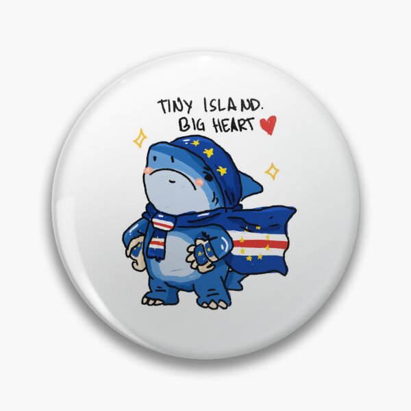 Item preview, Awkward Animal Hat Club – Cape Verde Blue Shark “Tiny Island, Big Heart” | World Cup 2026 Sticker designed and sold by chupichapa.