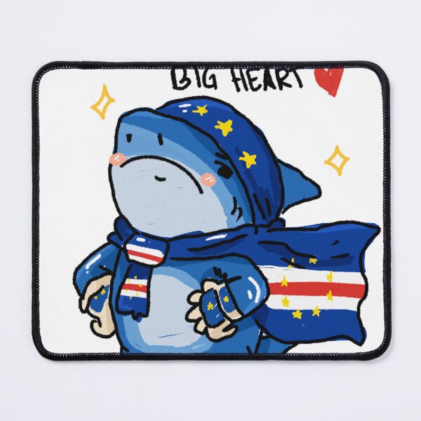 Item preview, Awkward Animal Hat Club – Cape Verde Blue Shark “Tiny Island, Big Heart” | World Cup 2026 Sticker designed and sold by chupichapa.